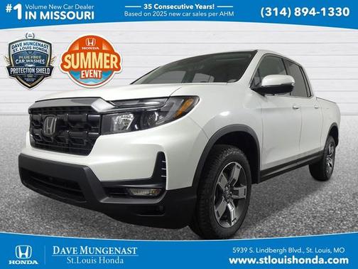 Platinum White Pearl 2026 Honda Ridgeline RTL