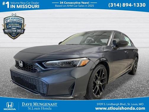 Meteorite Gray Metallic 2026 Honda Civic Hybrid Sport