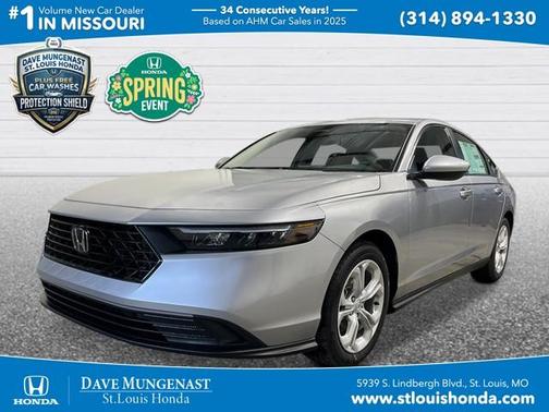 Solar Silver Metallic 2026 Honda Accord LX