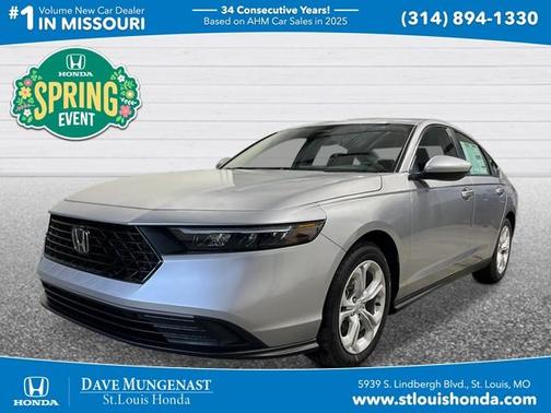 Solar Silver Metallic 2026 Honda Accord LX