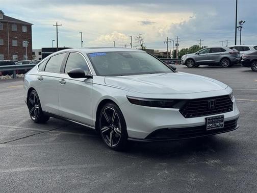 Platinum White Pearl 2025 Honda Accord Hybrid Sport