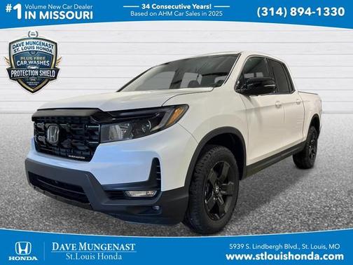 Platinum White Pearl 2026 Honda Ridgeline Black Edition