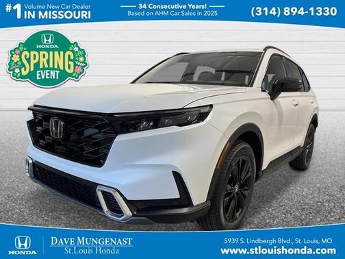 Platinum White Pearl 2026 Honda CR-V Hybrid Sport Touring