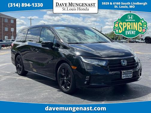 Crystal Black Pearl 2024 Honda Odyssey Sport