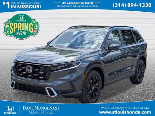 Meteorite Gray Metallic 2026 Honda CR-V Hybrid Sport Touring