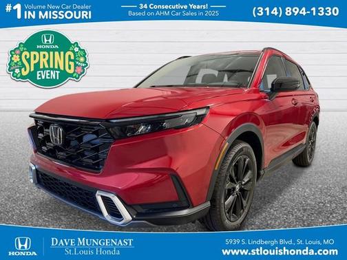 Radiant Red Metallic 2026 Honda CR-V Hybrid Sport Touring