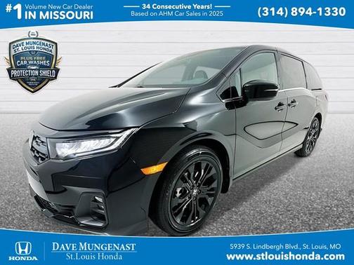 Crystal Black Pearl 2026 Honda Odyssey Sport-L