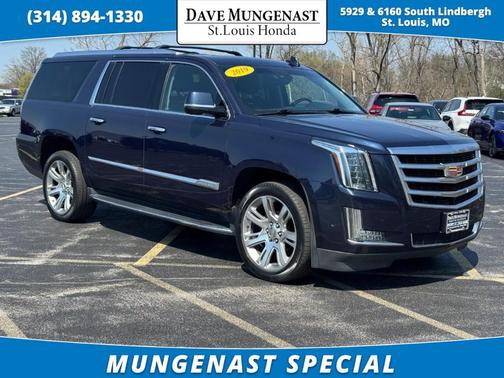 Dark Adriatic Blue Metallic 2019 Cadillac Escalade ESV Luxury