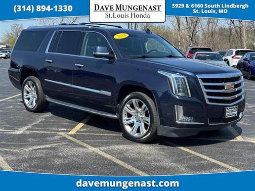 Dark Adriatic Blue Metallic 2019 Cadillac Escalade ESV Luxury