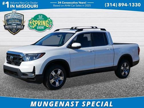 Platinum White Pearl 2026 Honda Ridgeline RTL