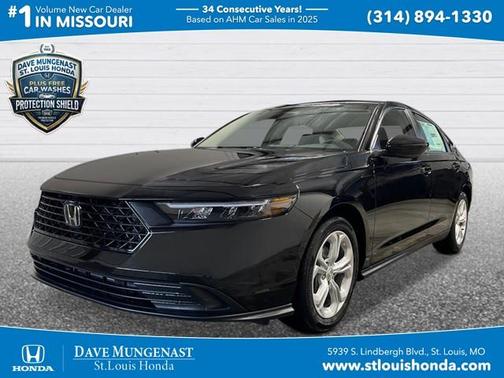 Crystal Black Pearl 2026 Honda Accord LX
