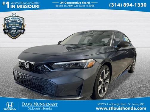 Meteorite Gray Metallic 2026 Honda Civic Hybrid Sport Touring