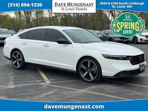 Platinum White Pearl 2023 Honda Accord Hybrid Sport