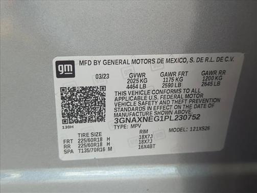 Sterling Gray Metallic 2023 Chevrolet Equinox Premier w/1LZ