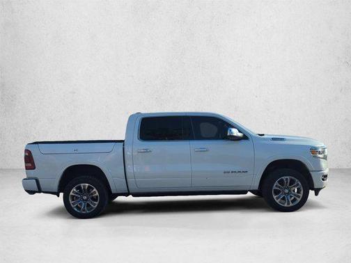 Ivory White Tri-Coat Pearlcoat 2021 RAM 1500 Longhorn