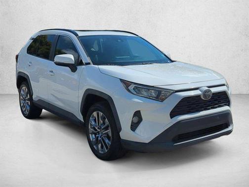Super White 2019 Toyota RAV4 XLE Premium