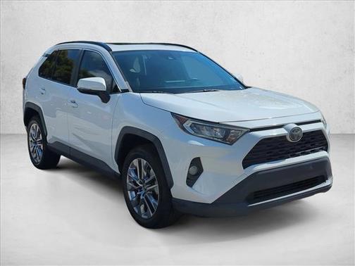 Super White 2019 Toyota RAV4 XLE Premium