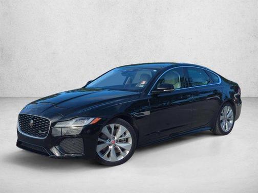 Santorini Black Metallic 2021 Jaguar XF R-Dynamic SE P300 AWD Automatic