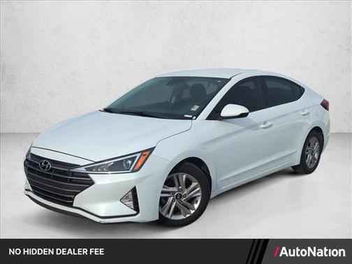 Quartz White Pearl 2019 Hyundai ELANTRA SEL