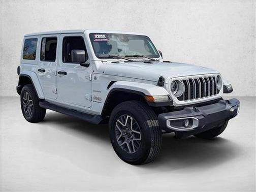 Bright White Clearcoat 2024 Jeep Wrangler 4-Door Sahara 4x4