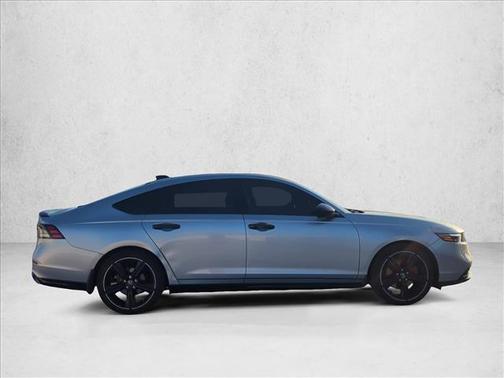 Solar Silver Metallic 2025 Honda Accord Hybrid Sport-L