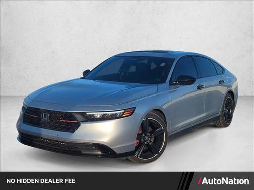 Solar Silver Metallic 2025 Honda Accord Hybrid Sport-L