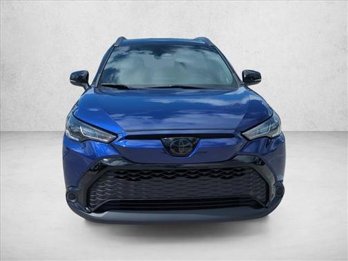 Blue Crush Metallic/Jet Black 2024 Toyota Corolla Cross Hybrid SE