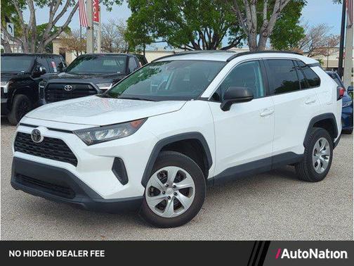 Super White 2021 Toyota RAV4 LE
