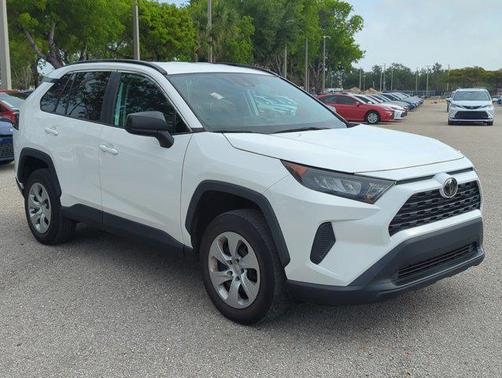 Super White 2021 Toyota RAV4 LE