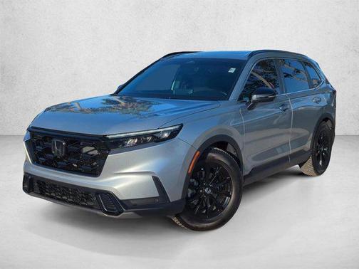 Solar Silver Metallic 2025 Honda CR-V Hybrid Sport FWD