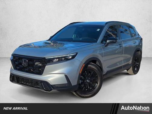 Solar Silver Metallic 2025 Honda CR-V Hybrid Sport FWD