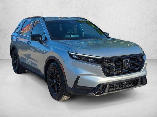 Solar Silver Metallic 2025 Honda CR-V Hybrid Sport FWD
