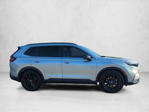 Solar Silver Metallic 2025 Honda CR-V Hybrid Sport FWD