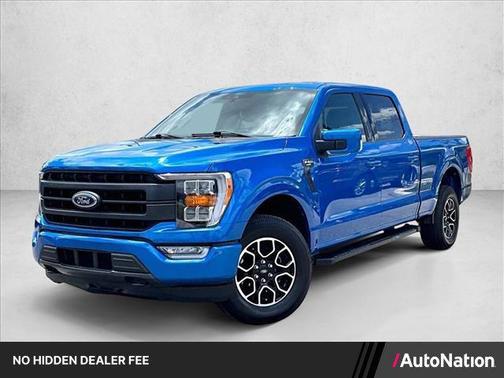 Velocity Blue Metallic 2021 Ford F-150 Lariat