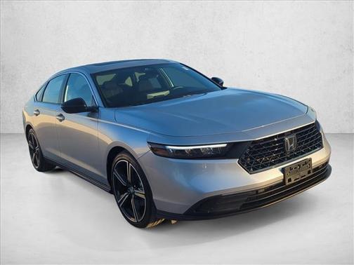 Solar Silver Metallic 2025 Honda Accord Hybrid Sport