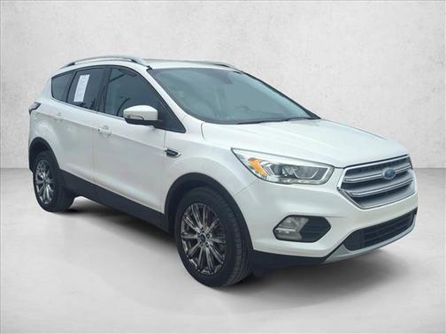 White Platinum Metallic Tri-Coat 2017 Ford Escape Titanium