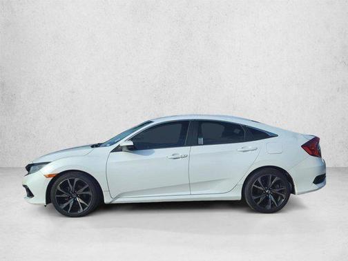 Platinum White Pearl 2019 Honda Civic Sport