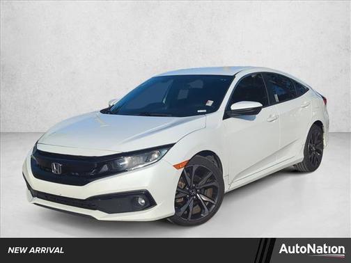 Platinum White Pearl 2019 Honda Civic Sport
