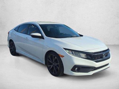 Platinum White Pearl 2019 Honda Civic Sport