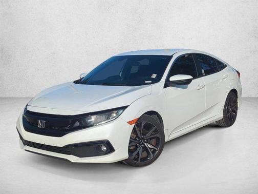 Platinum White Pearl 2019 Honda Civic Sport