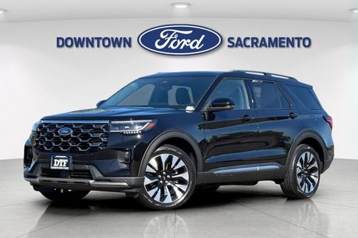 Agate Black Metallic 2026 Ford Explorer Platinum