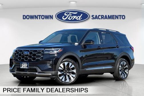 Agate Black Metallic 2026 Ford Explorer Platinum