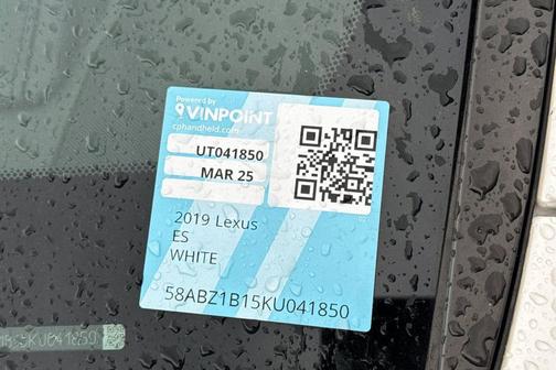 Eminent White Pearl 2019 Lexus ES 350 Base