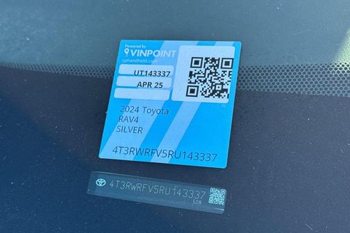 Silver Sky Metallic 2024 Toyota RAV4 Hybrid XLE