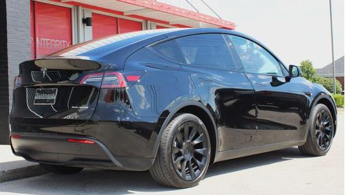Solid Black 2025 Tesla Model Y Long Range Dual Motor All-Wheel Drive