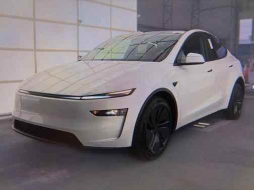 Pearl White Multi-Coat 2026 Tesla Model Y Long Range Launch Series