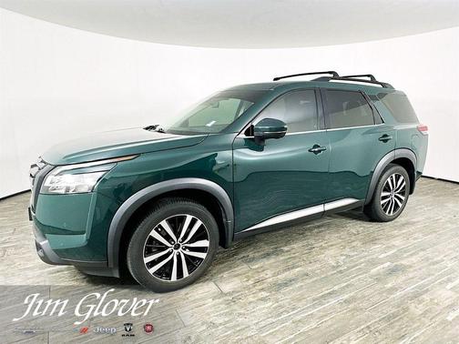 Obsidian Green 2023 Nissan Pathfinder Platinum