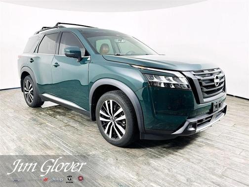 Obsidian Green 2023 Nissan Pathfinder Platinum