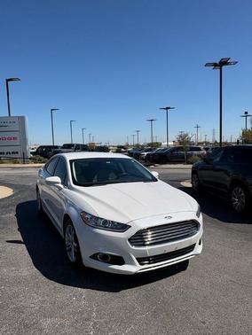 White Platinum Clearcoat Metallic 2015 Ford Fusion Energi Titanium