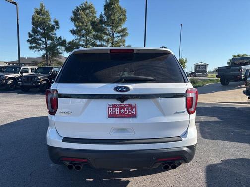 White Platinum Clearcoat Metallic 2019 Ford Explorer sport